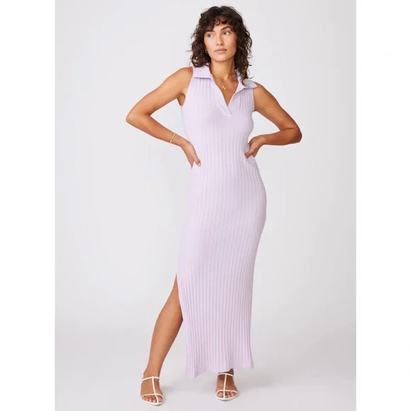 Stateside Dresses | Stateside Sleeveless Collared Maxi Dress | Color: Purple | Size: M | Amberlynnnn's Closet